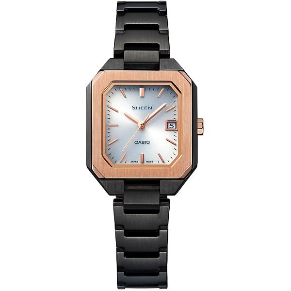 CASIO Women's SHEEN SHS-4528GBJ-7AJF [SHEEN Solar Sapphire Model] Square Watch Black Analog