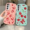 Case for Samsung Galaxy A14 A52 A13 A11 A15 A12 A21s A16 Soft Phone Cover A05 A23 A53 A03 A33 A22 A06 A04 Red Lovely Cherry