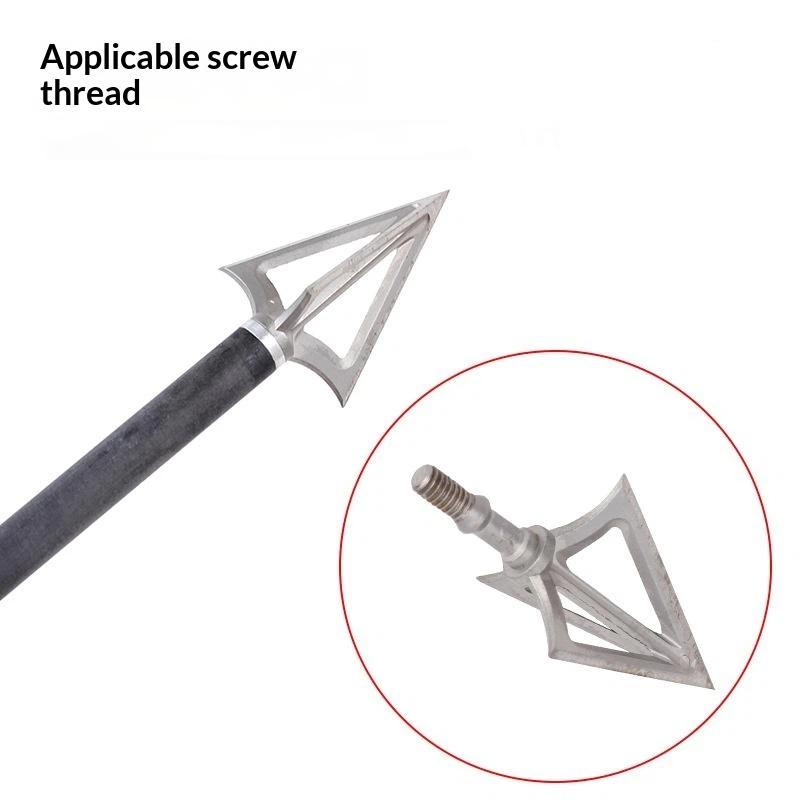 Compound Bow Arrow Tips Stainless Steel Replaceable Head Multi Styles Archery Training And Outdoor Use
