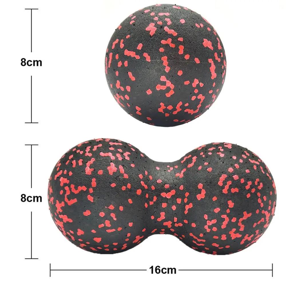 Massage Ball Double Lacrosse Ball Mobility  Peanut Ball for Self-Myofascial Release Deep Tissue Massage Tool