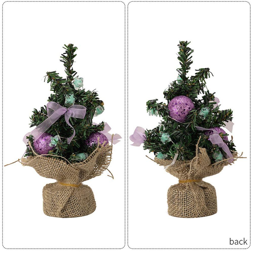 with LED Light Desktop Tree Ornaments Mini Merry Christmas Decorations  Home Xmas Decor