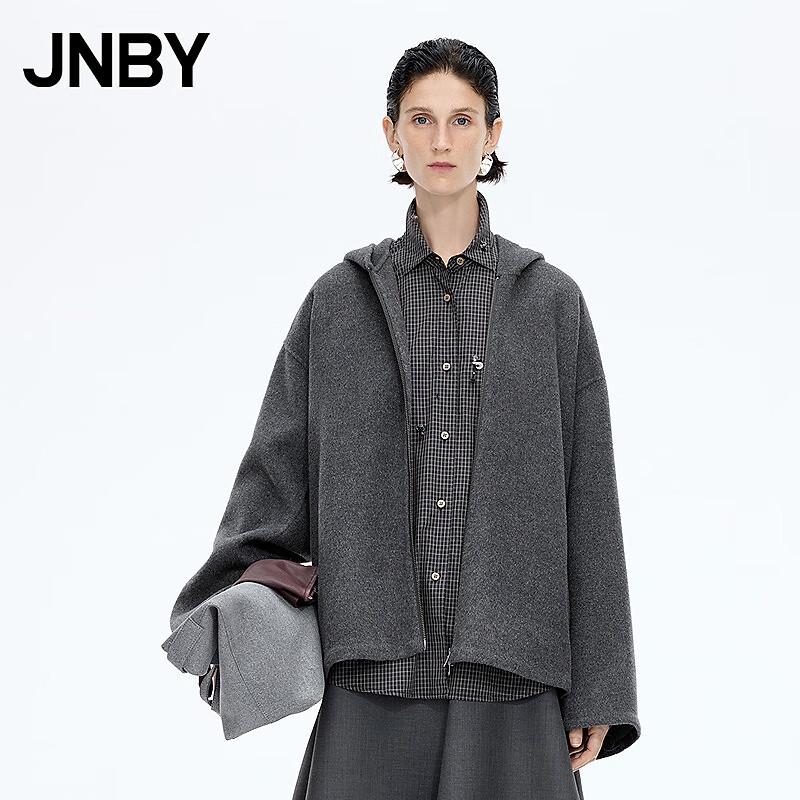 

JNBY 25 Зима Новинка 100% Шерстяная Куртка с Капюшоном M