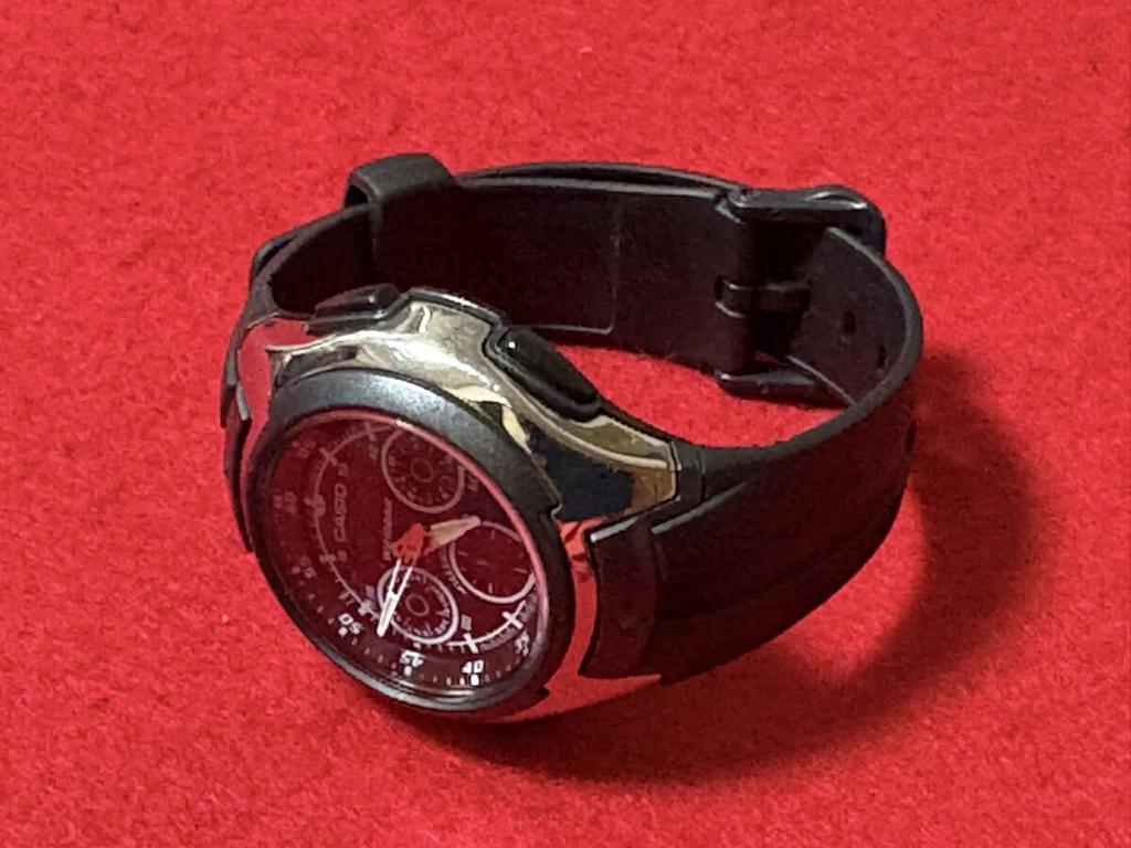 Casio Standard Analog-Digital Watch, Black, Men's, No. 1245-07-1