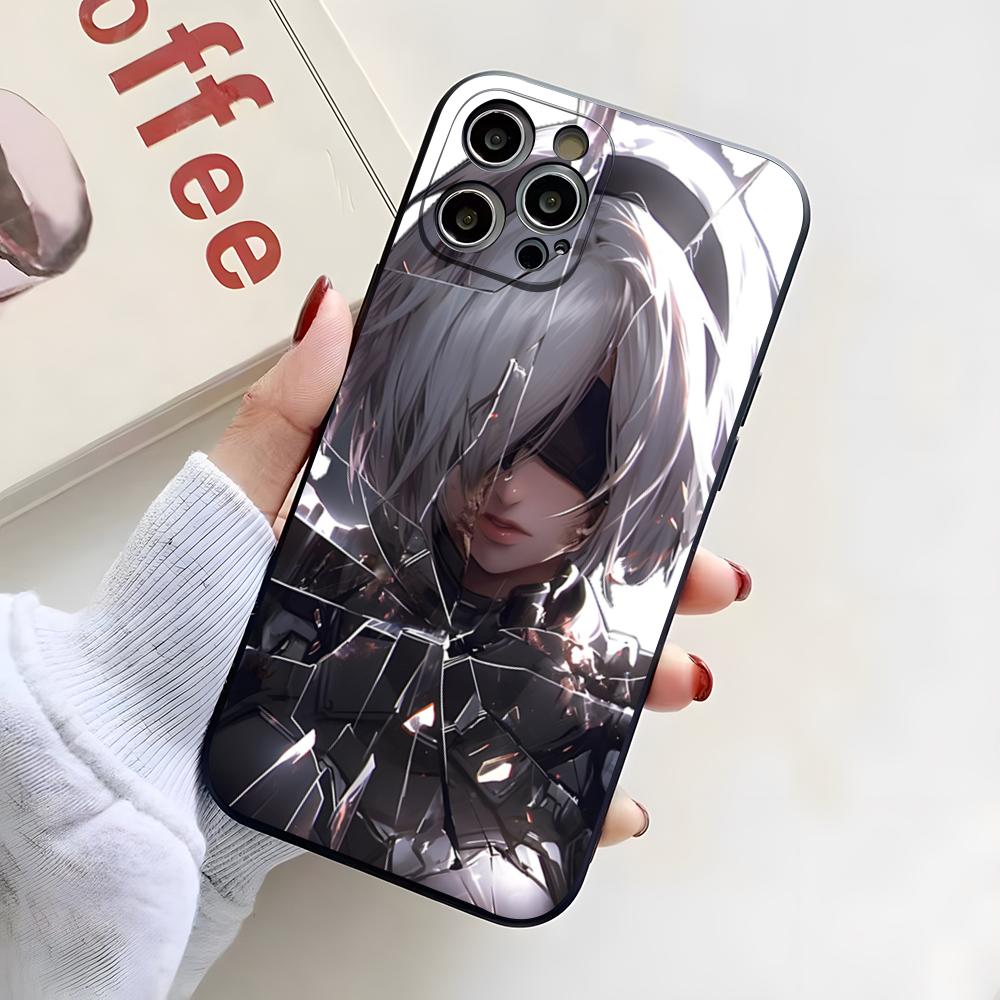 N-NieR A-Automata Phone Case For IPhone 17 Pro Max 16 15 14 Pro Max 13 11 X Xs Xr 8 7Plus Silicone Cover