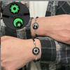 2 Stück leuchtende Sonne Mond geflochtene Armbänder für Liebende verstellbare Partnerarmbänder Valentinstag Schmuck Freundin Geschenke