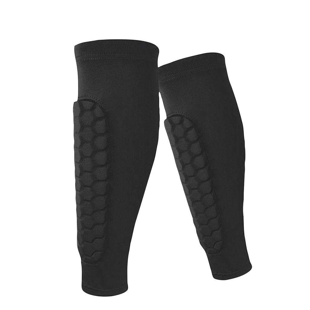 Soccer Shin Guard Sleeves Protective Leg Sleeves with Honeycomb Padding for Impact Absorption and Comfortable Fit for Sports Activities