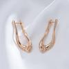Fashion Glossy Dangle Earrings  Rose Gold Unique V Shape Earrings For Women High Quality Daily Fine Jewelry