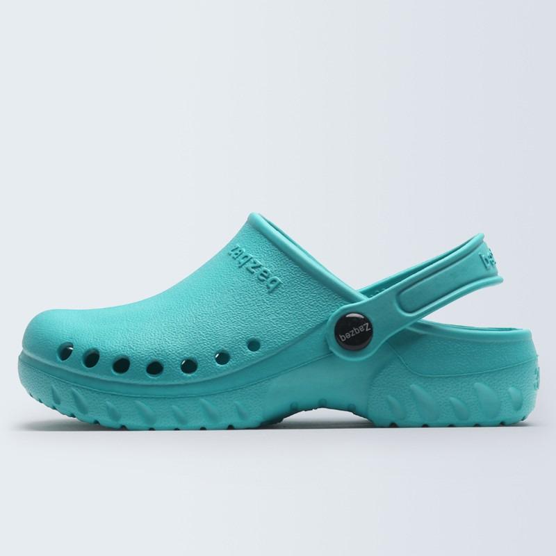 EVA Női Orvosi Klumpa Kisállatkórházi Ápolói Papucs 3 cm Platform Laboratóriumi Cipő Csendes Lélegző Csúszásmentes Sebészeti Klumpa ZAE1701 41-42 blue