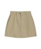 Ledeoli Vent Cotton Mini Skirt [Black]