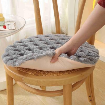 1pcs/set Rabbit Plush Memory Foam Cushion for Sofa Bay Window Tatami Winter Thickened Seat Pad with Non-Slip Bottom