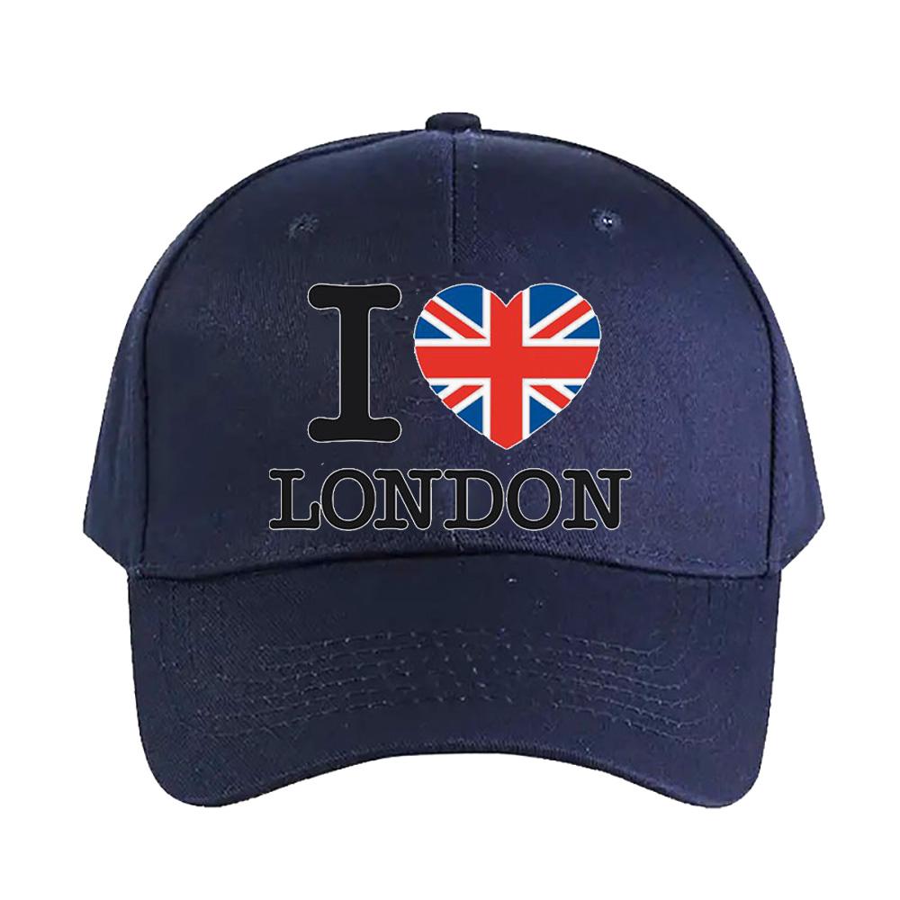 I Love London Cap summer woman Man Adult Hat Fashion Casual Adjustable Printed Baseball Caps Trucker Cap