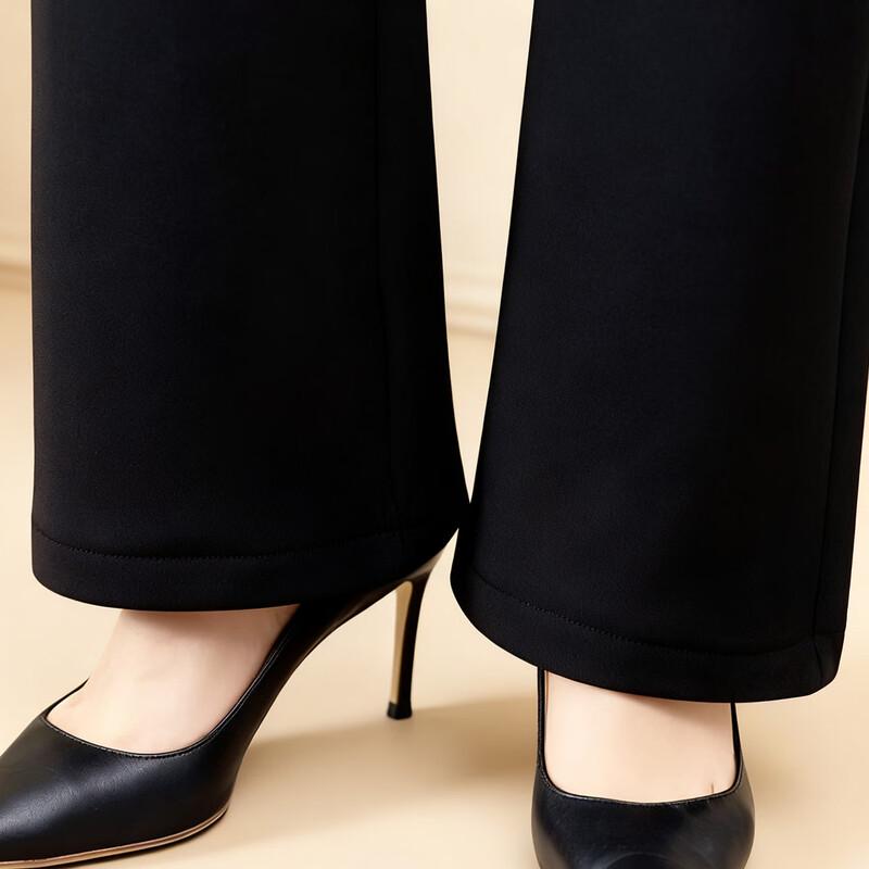 Pasite Women's Fleece Lined Flared Winter Casual Pants