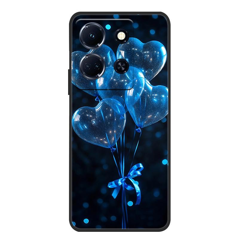 Schutzhülle aus weichem, mattem Silikon in Marmoroptik für Infinix Note 30 4G, passend für Infinix Note 30 Pro, 30i und 30 VIP – Rundumschutz