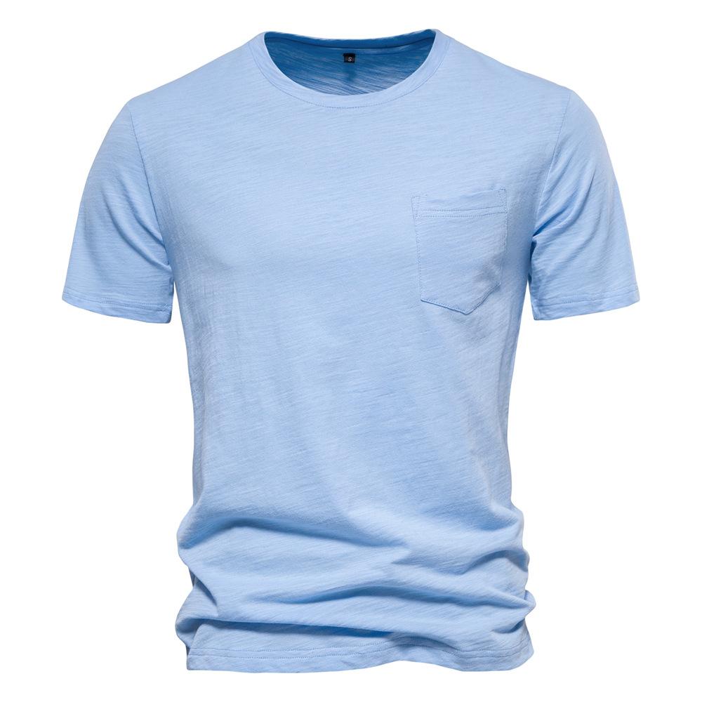 S1120558 Men's Short Sleeved T-shirt with Chest Pocket