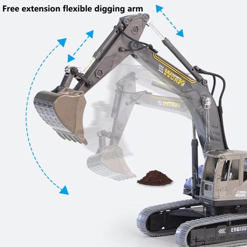 Rotatable Excavator Model Toy Simulation Construction Vehicle Model  Collection
