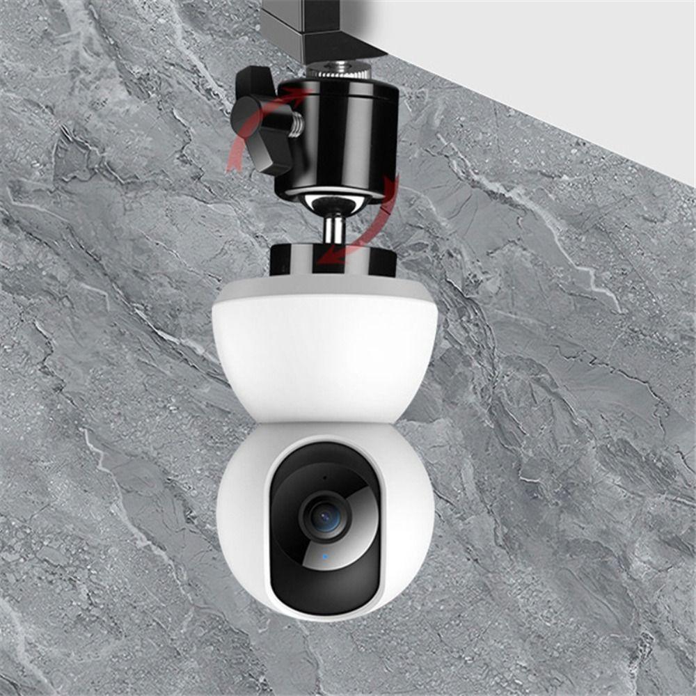 With 1/4 Screw 360° Rotation Mini Camera Holder Adjustable Clip Fixation Smart Camera Mount No Punching Monitor Bed Bracket