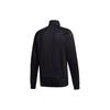 Adidas Solid Color Stand Collar Fitness Sports Jacket Men Outerwear Black GD3792