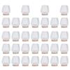 32Pcs Non Slip Furniture Leg Cover Mute Silicone Tables Chairs Leg Caps Floor Protector Transparent