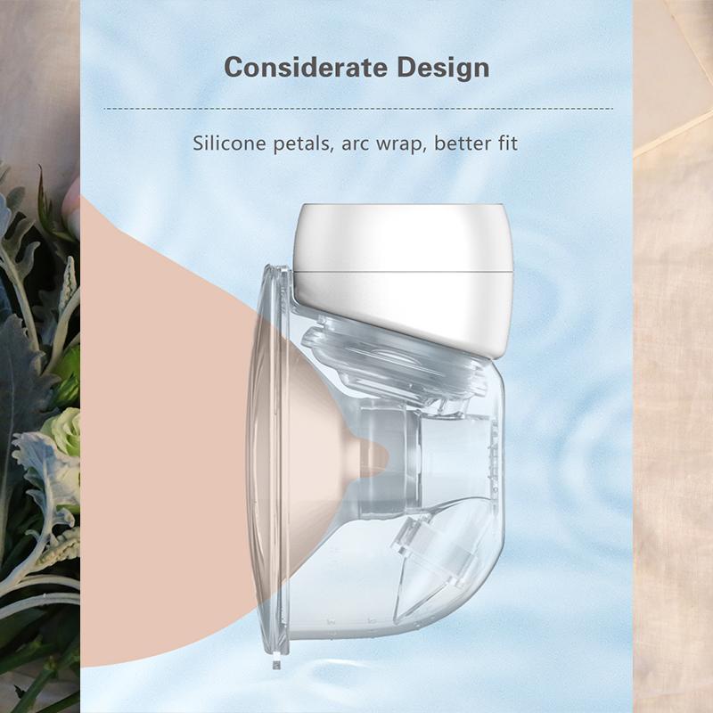 All-in-one Wireless Portable Electric Breast Pump with Strong Suction and Fully Automatic Milking Machine