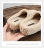 2025 Winter Women's Furry Outdoor Shoes, Velvet-Lined, Thickened, Closed-Toe Fur Slippers, Warm Lambswool Loafers
