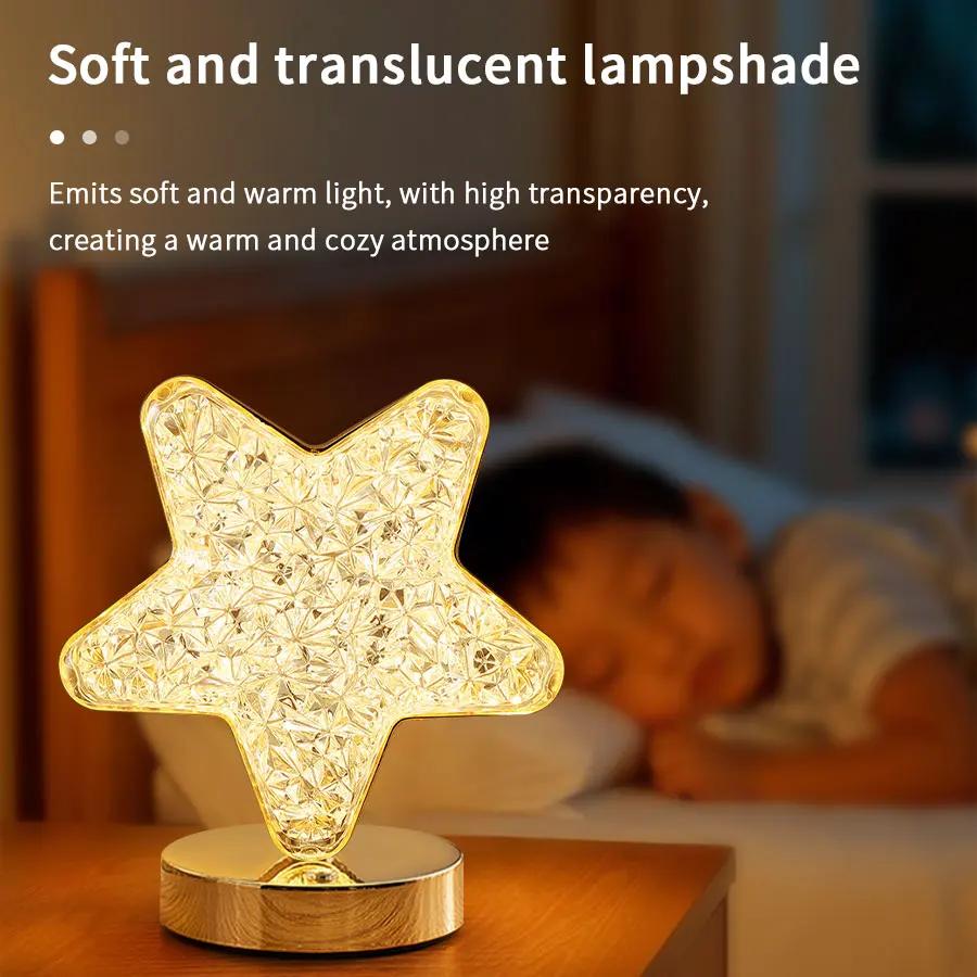 Led Moon Star Tree Topper Light Decorative Night Light With Multiple Lighting Modes Christmas Tree Lamps Ornament For Festivals