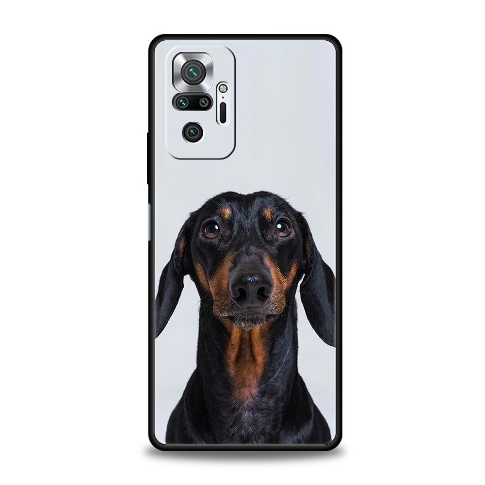 Dachshund Sausage Dog Phone Case For Xiaomi Redmi Note 14 13 5G 10 11 12 Pro Plus 4G 14C 13C 12C 10C Black Cover