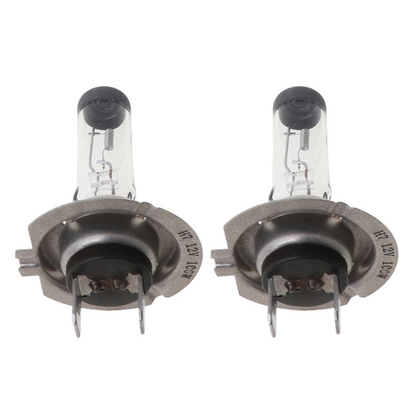 2Pcs H7 55W/100W 12V 3500-4500k Xenon Gas Halogen Headlight White/Yellow/Colorful Light Lamp Bulbs Car Auto Exterior Light 100W Clear