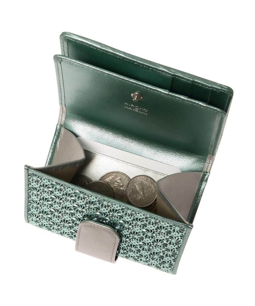 Hiroko Hayashi GIRASOLE PIPERITA Portfel dwukrotnie składany 70921672 Miętowy Zielony 00 Damski (021) (WOLNY)