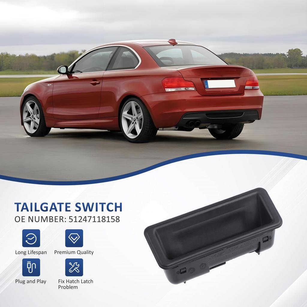 For BMW E60 1 3 5 X1 X5 X6 Series E82 E88 E90 E91 E92 E93 E61 E84 E70 E71 51247118158 Tailgate Rear Trunk Lid Lock Boot Switch