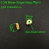 5 Pezzi Modulo 0.3 Ingranaggio a Vite Senza Fine in Ottone Testa Singola Vite Senza Fine 3.8x5mm Foro 0.98mm Ruota Dentata a Vite 14T 14:1 Riduzione 4,8x2mm Apertura 1,48mm 1,5A