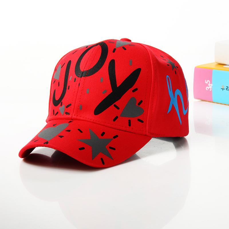 Fashion cotton Graffiti boy girl Baseball caps Children Printed snapback hat Kids Popular hip hop hat Cap hot sell