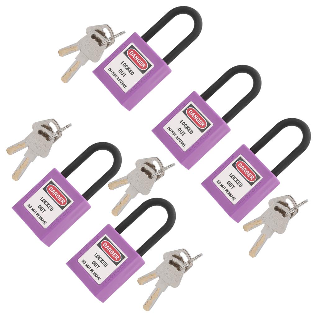 5Set 38mm/1.5in Safety Lockout Engineering Insulation Skid Resistance for Factories Construction