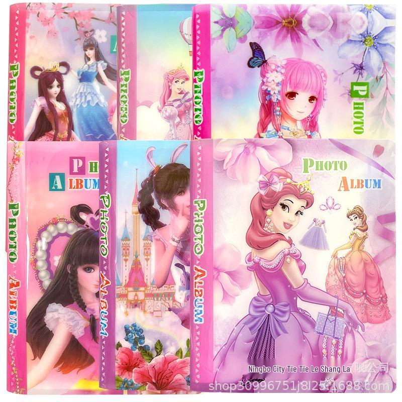 

Children s Cartoon Princess Dress-Up Sticker Album - Cute, Small Storage Book