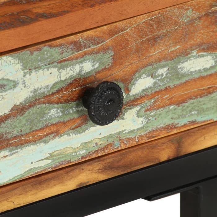 VidaXL Table d'appoint en U 45x30x61 cm Bois de récupération massif