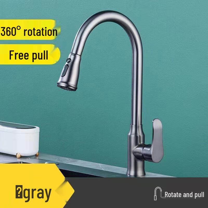 TLXT Universal Pull-Out Kitchen Faucet