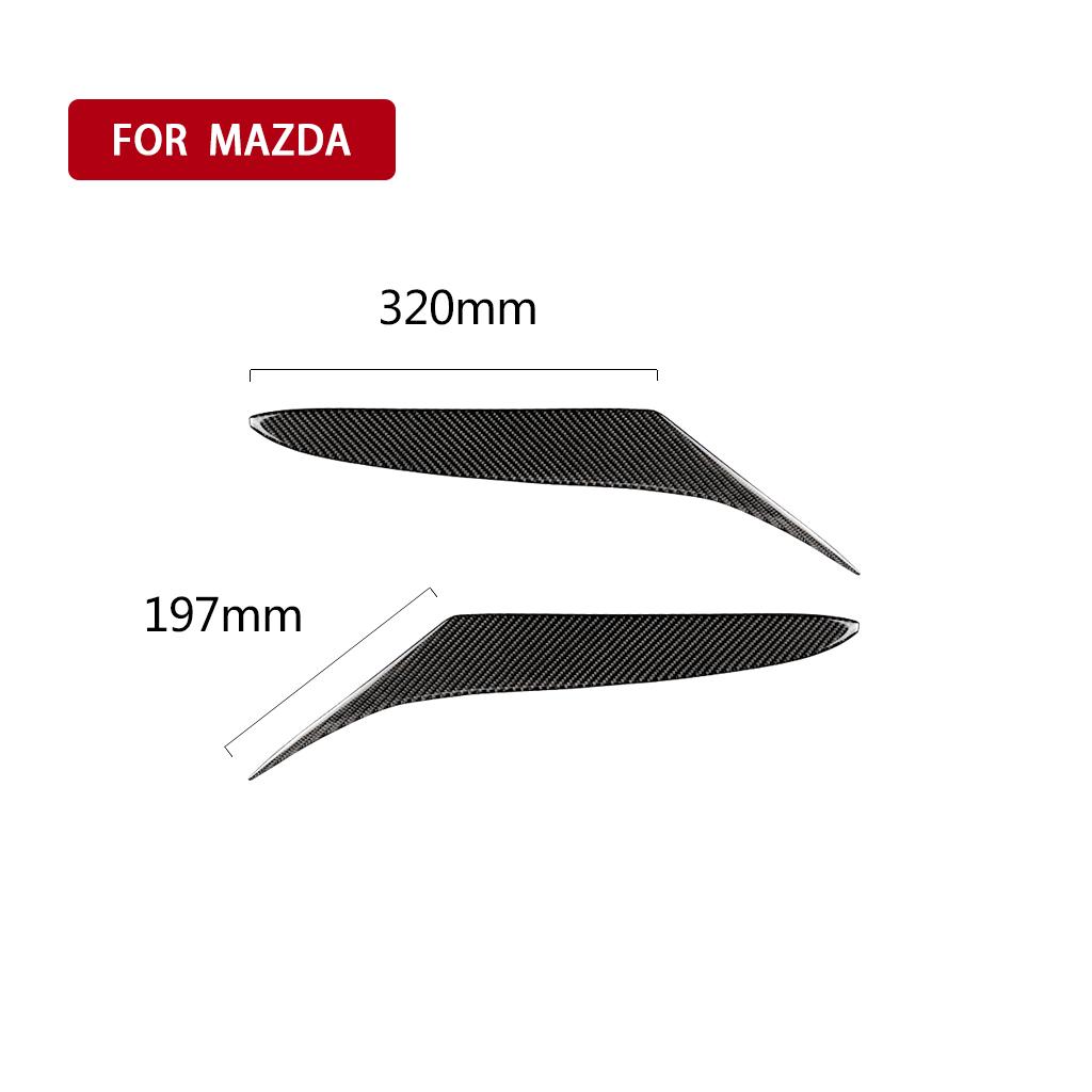 

Аксессуары для стайлинга автомобиля, подходящие для Mazda RX8 Coupe 2004-2008, передняя крышка для бровей, фара из углеродного волокна чёрный