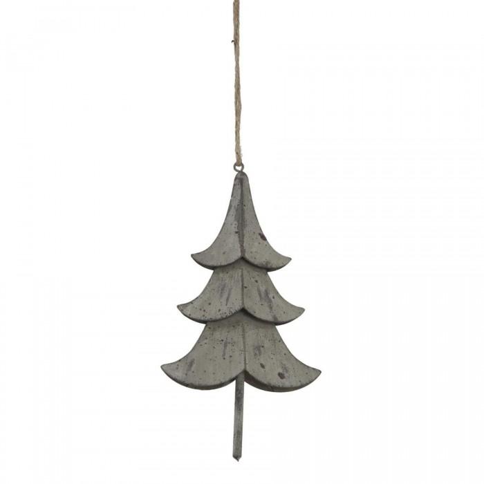Hill Interiors Metal Pine Tree Christmas Hanging Decoration