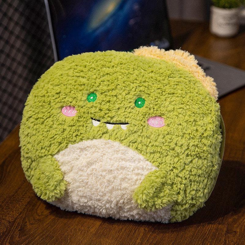 Pătură Pernă de Mână cu Dublu Scop Student Drăguț Animal Mic Husă de Încălzit Mâinile Poate Interveni în Perna Perna pentru Pauza de Prânz la Birou