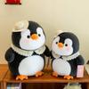 Adorable Gray Plush Penguin Doll Soft Toy Ideal For Kids Sleep And Comforting Gift
