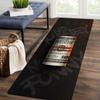 Money Roll Kitchen Mat - Black Dollar Print Thick Non-Slip Rug for Porch Balcony Hallway Living Room Kitchen Floor Decor