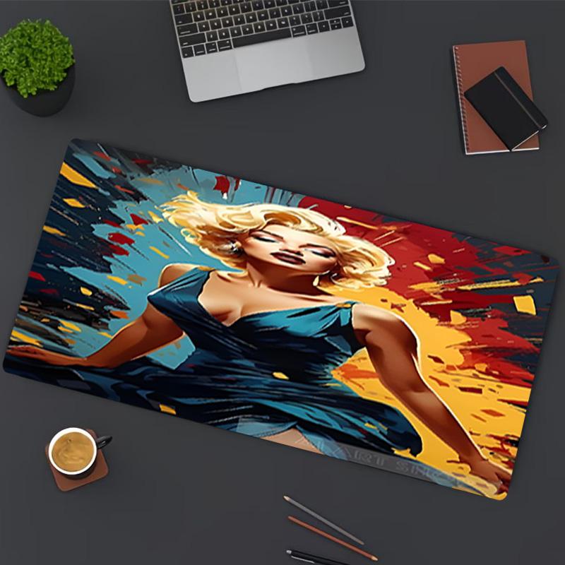 Marilyn Monroe Print Mouse Pad, for Keyboard Pad Laptop PC Mat for Office Home Use, Desk Decor, Perfect Birthday Gift for Gamers