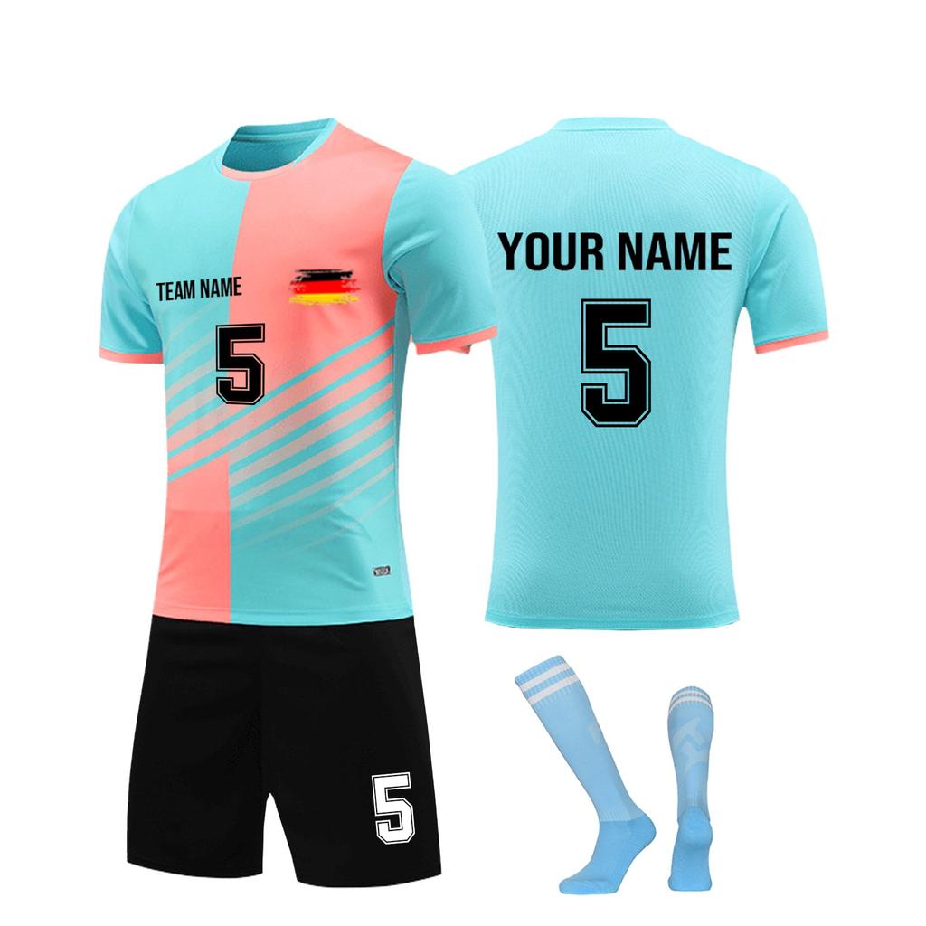Personalised Shirts Kit Mens Girls With Name Number Custom Football Jerseys For Boys Training Suit