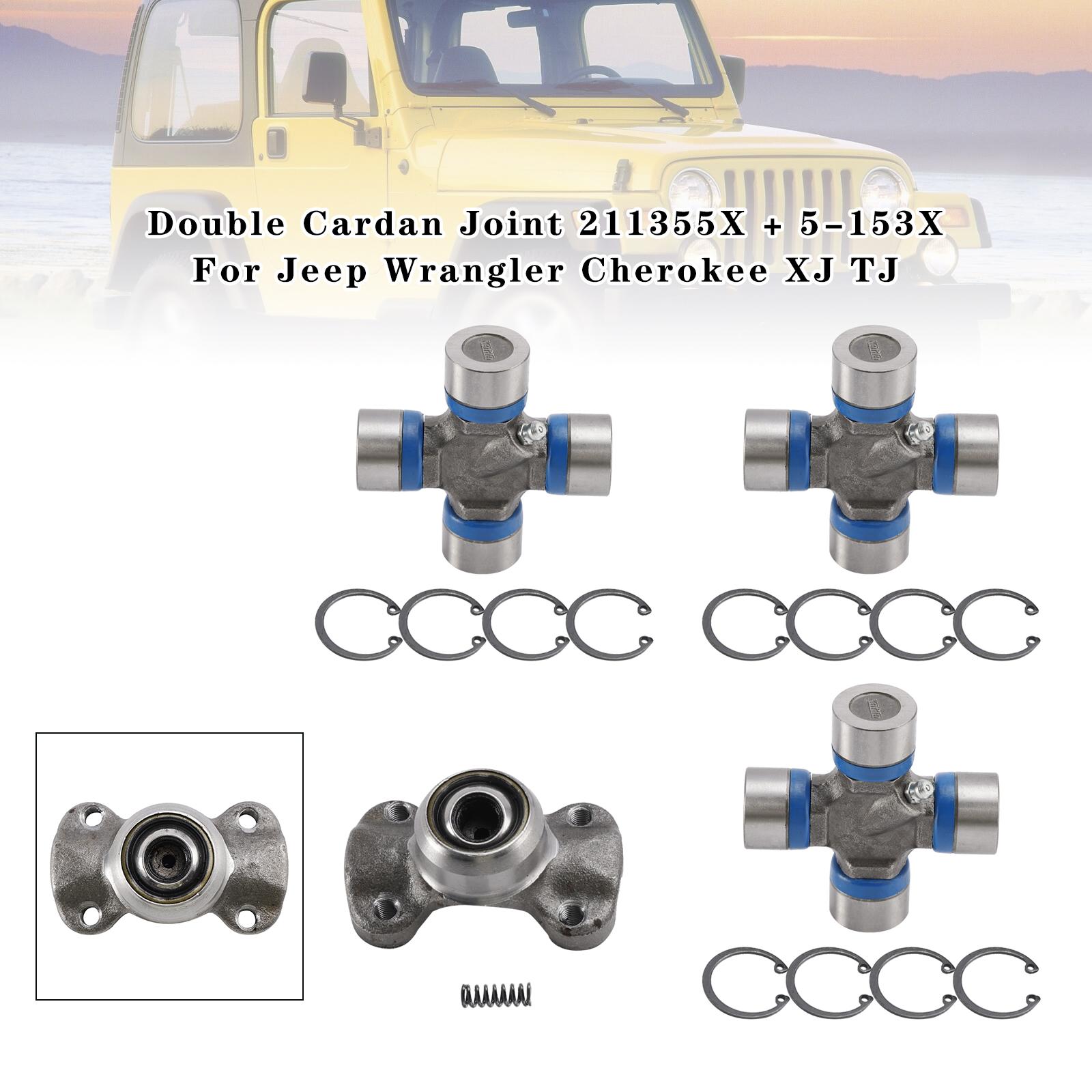 

Двойной карданный шарнир 211355X + 5-153X для Jeep Wrangler Cherokee XJ TJ
