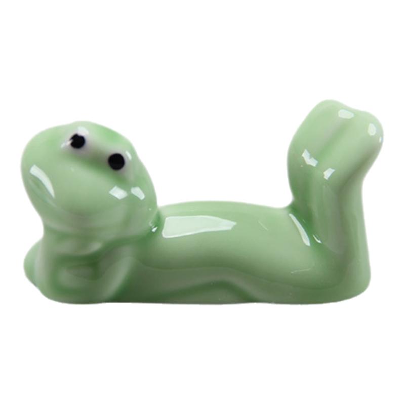 

1PC Ceramic Frog Utensil Holder Creative Funny Chopstick Stand Cutlery Rest For Restaurant Kitchen Tableware Spoon Fork Tools