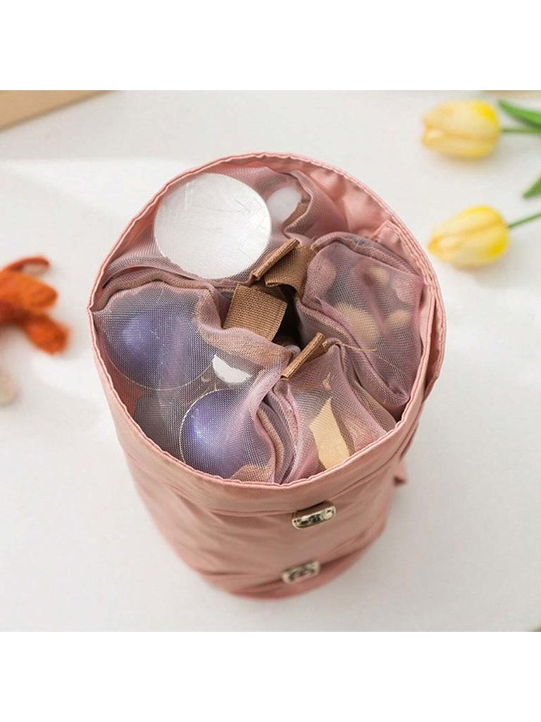 4 In 1 Detachable Cosmetic Storage Bag Multi Functional Foldable Travel Toiletry Organizer Portable Makeup Pouch for Ladies Outd