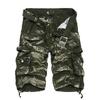 2025 Men's Multi-Pocket Cargo Camouflage Mid-Length Shorts for Casual and Sports Activities