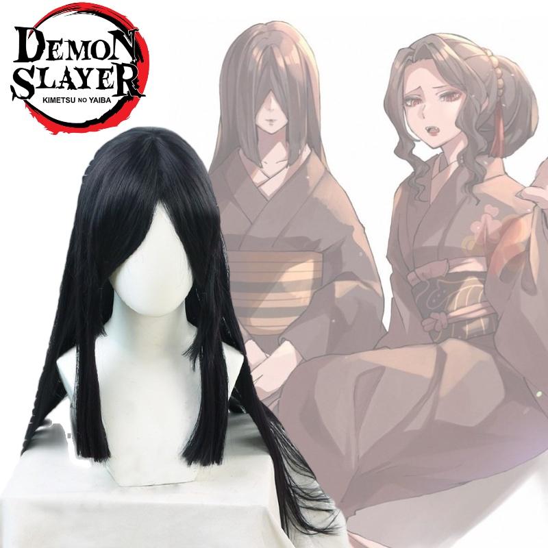 Demon Slayer Cosplay Wig For Nezuko High-quality Long Black Hair
