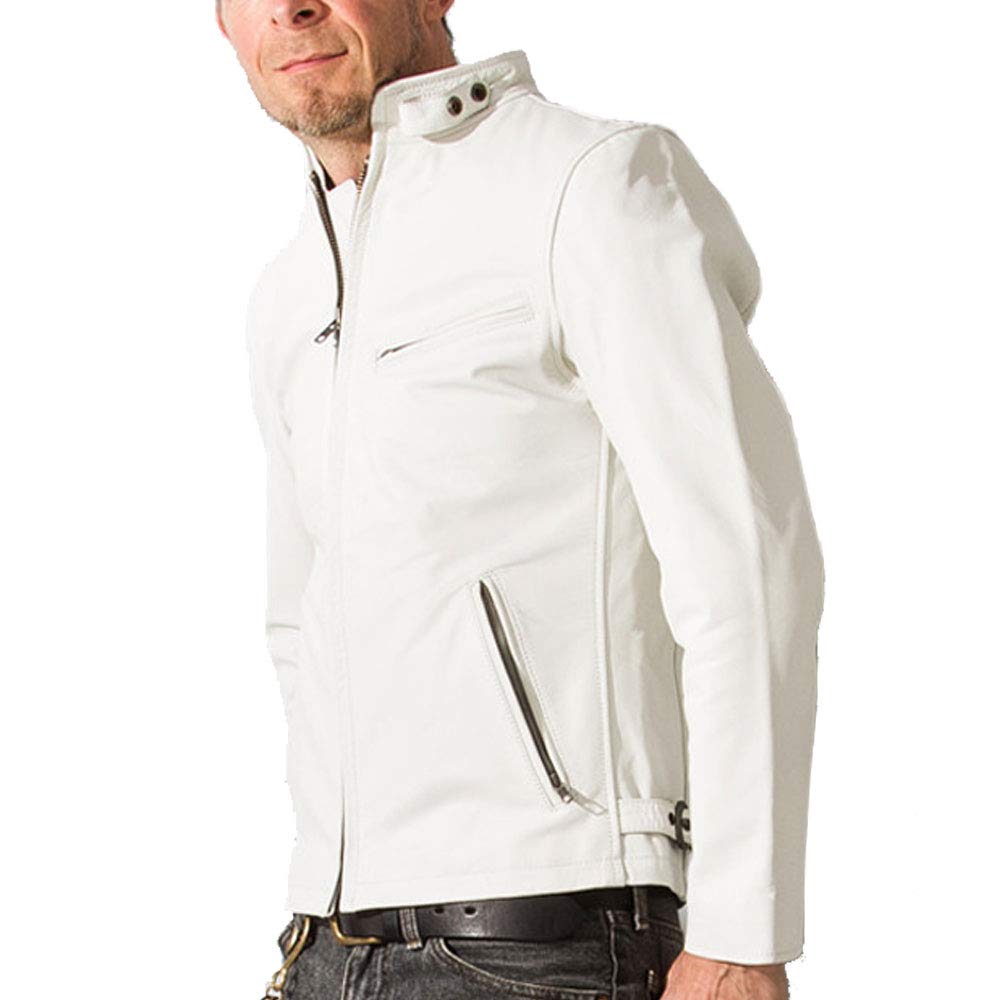 

Single Rider Single Rider Jacket SRS01A LL Size White [Liugoo Leathers] Men s білий