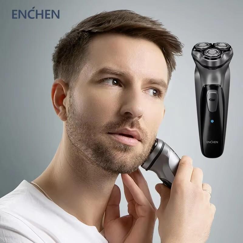 Xiaomi ENCHEN Blackstone Electrical Rotary Shaver for Men 3D Floating Blade Type-C USB Rechargeable Shaving Beard Machine