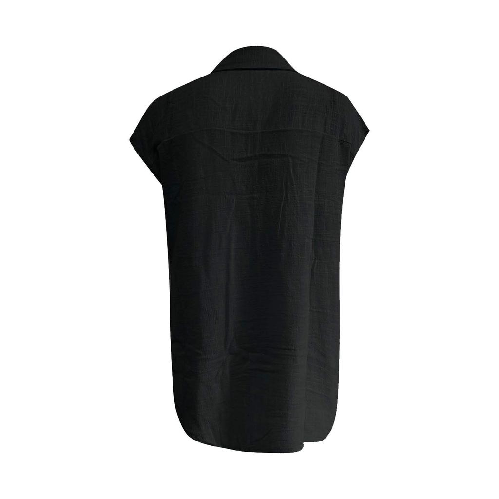 Women's Casual Fashion Short Sleeve Color Single Breasted Shirt Top